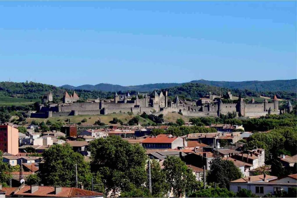 Studio Avec Parking Vue Sur La Cite De Carcassonne Eksteriør billede