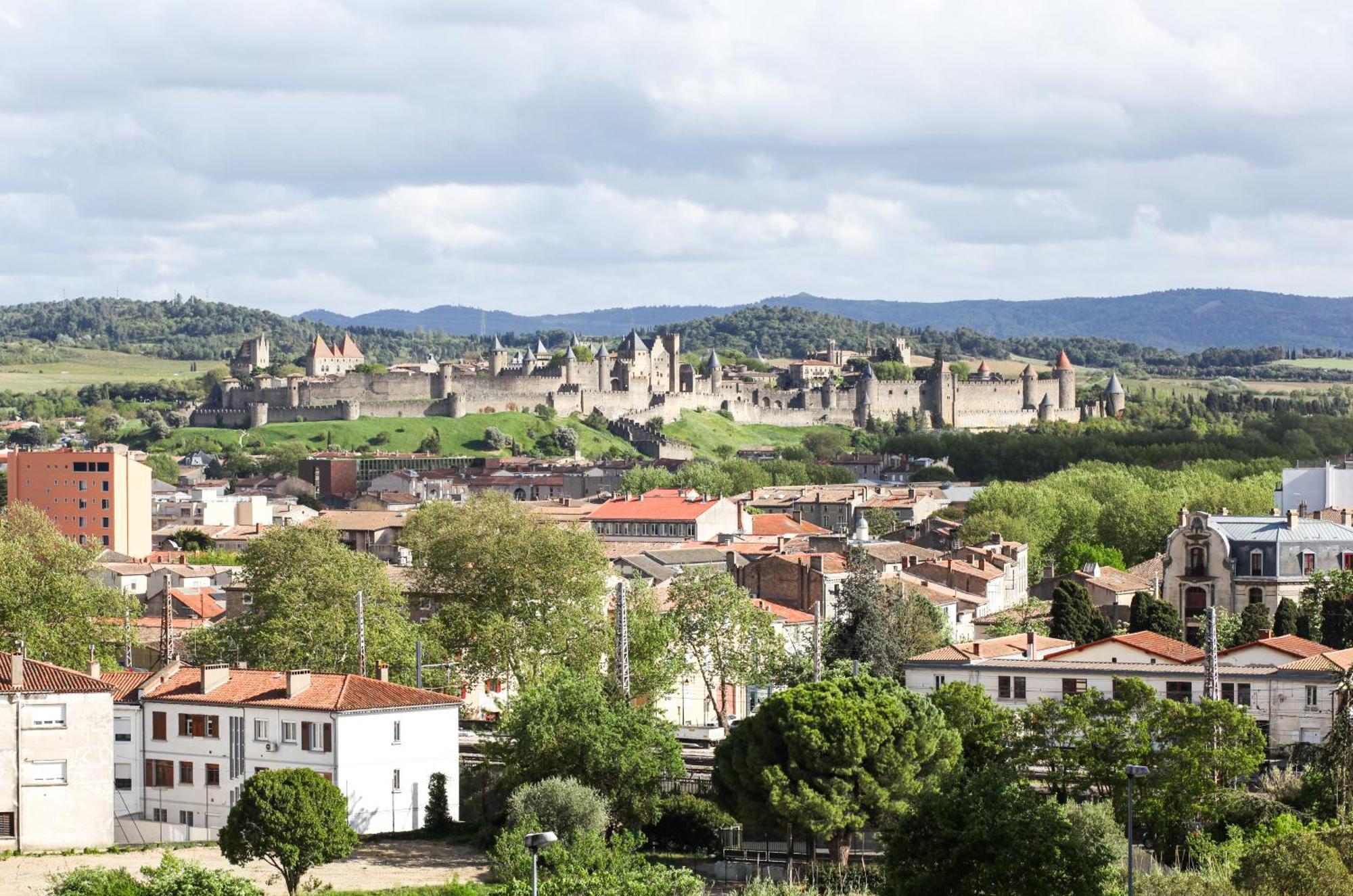 Studio Avec Parking Vue Sur La Cite De Carcassonne Eksteriør billede